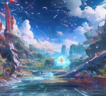 原神120帧4k科技动态壁纸，重塑视觉体验，沉浸式畅游游戏世界