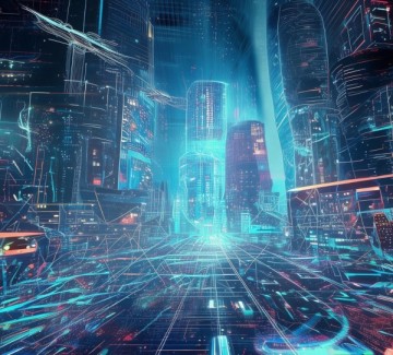 互联网高新科技动态图，科技浪潮中的视觉叙事与未来图景