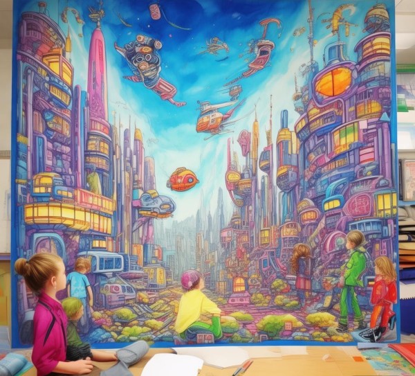 奇思妙想绘未来——小学二年级科技与创新画作品赏析 奇思妙想绘未来——小学二年级科技与创新画作品赏析